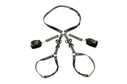 Strict Bondage Harness W/ Bows Xl/2xl Black