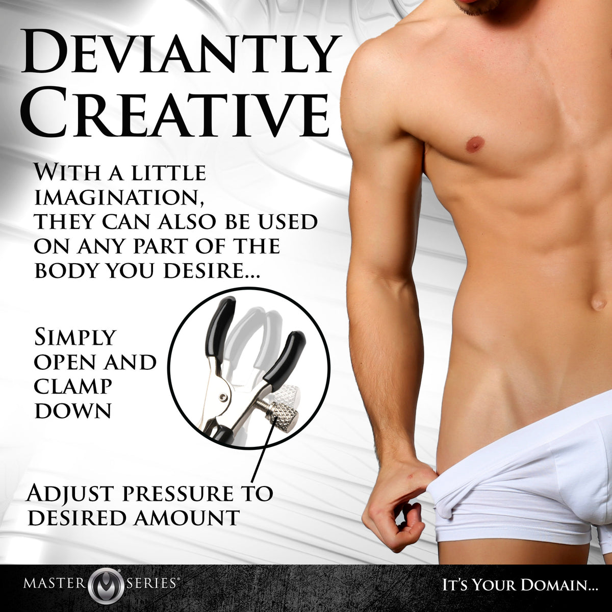Master Series Daggers Double Chain Nipple Clamps
