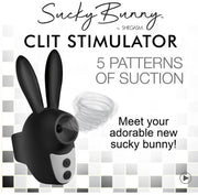 Sucky Bunny Clit Stimulator Black Default Title