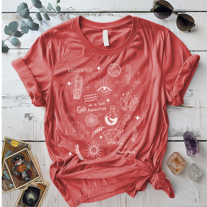 Wander Within T-Shirt Mockup Natural