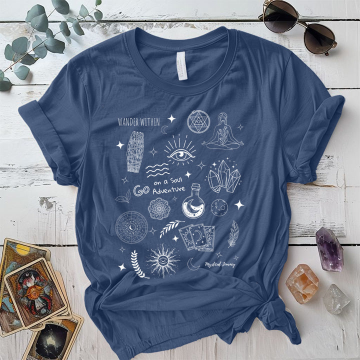 Wander Within T-Shirt Mockup Maroon