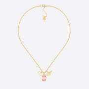 CD GOLD-COLORED METAL WITH WHITE RESIN PEARL NECKLACE