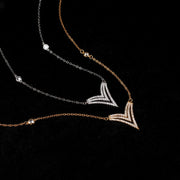 MESSIK HEART DIAMOND NECKLACE