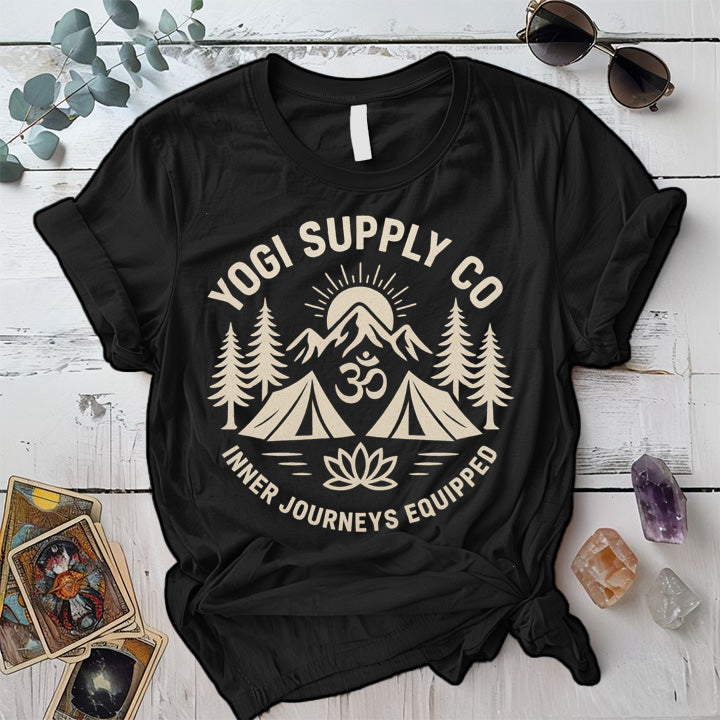 Yogi Supply Co T-Shirt Mockup black