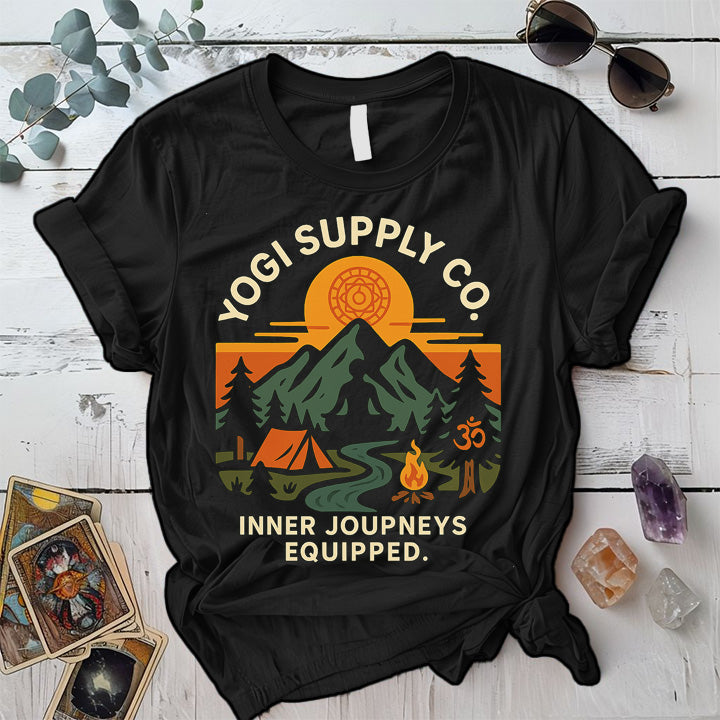 Yogi Supply Co T-Shirt Mockup black