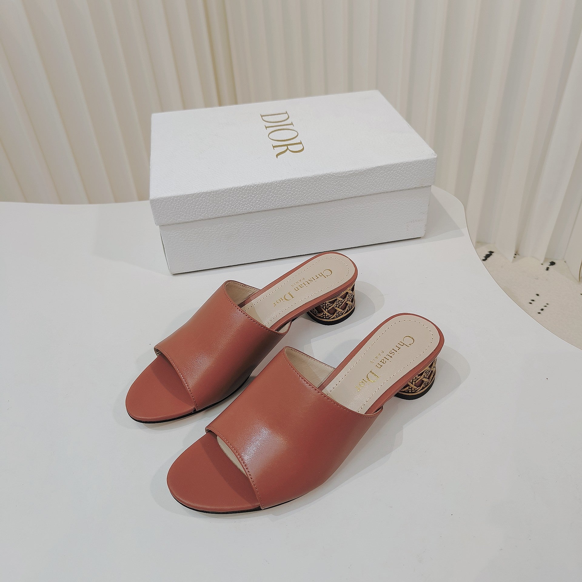 Dior 2026 Icon Slide High-heeled Sandal Lambskin 927494