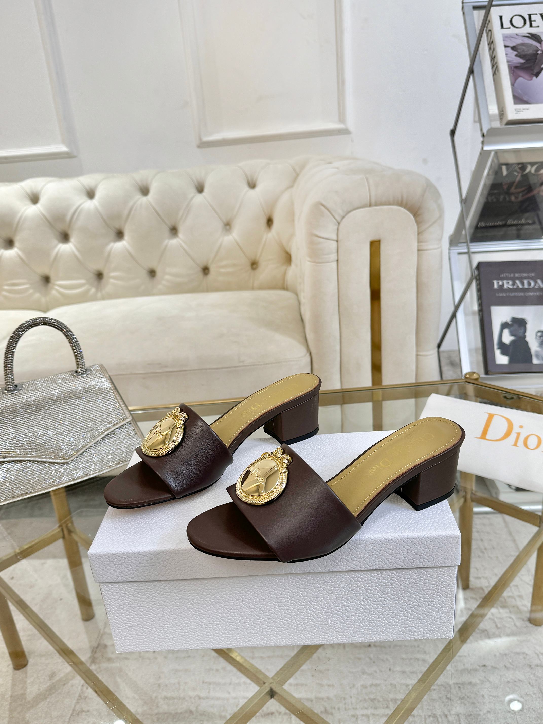 Dior 2026 Boy Heeled Sandal 55mm Calfskin 927392