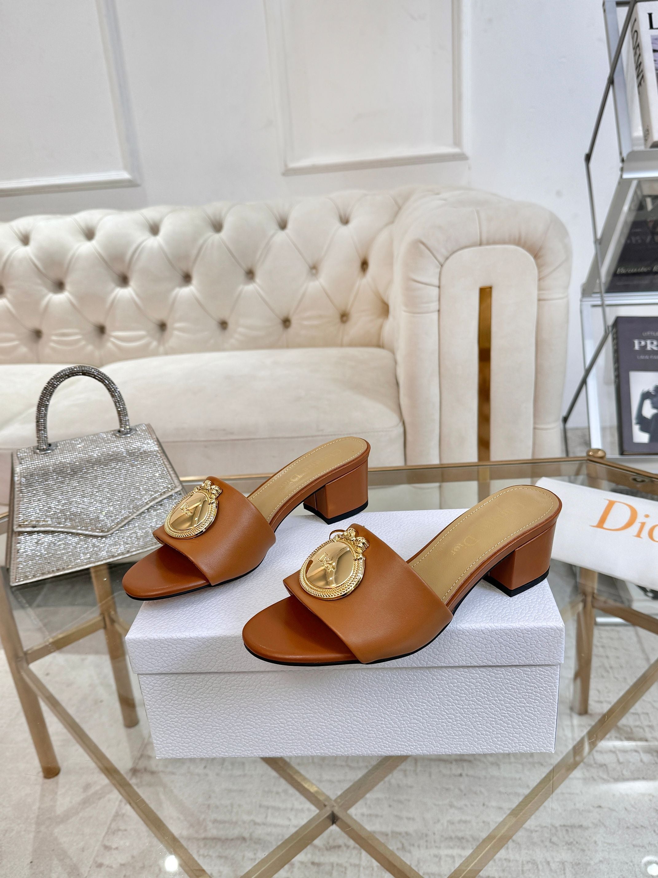 Dior 2026 Boy Heeled Sandal 55mm Calfskin 927392