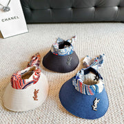 YSL Visor Hat With Silk Scarf 299897