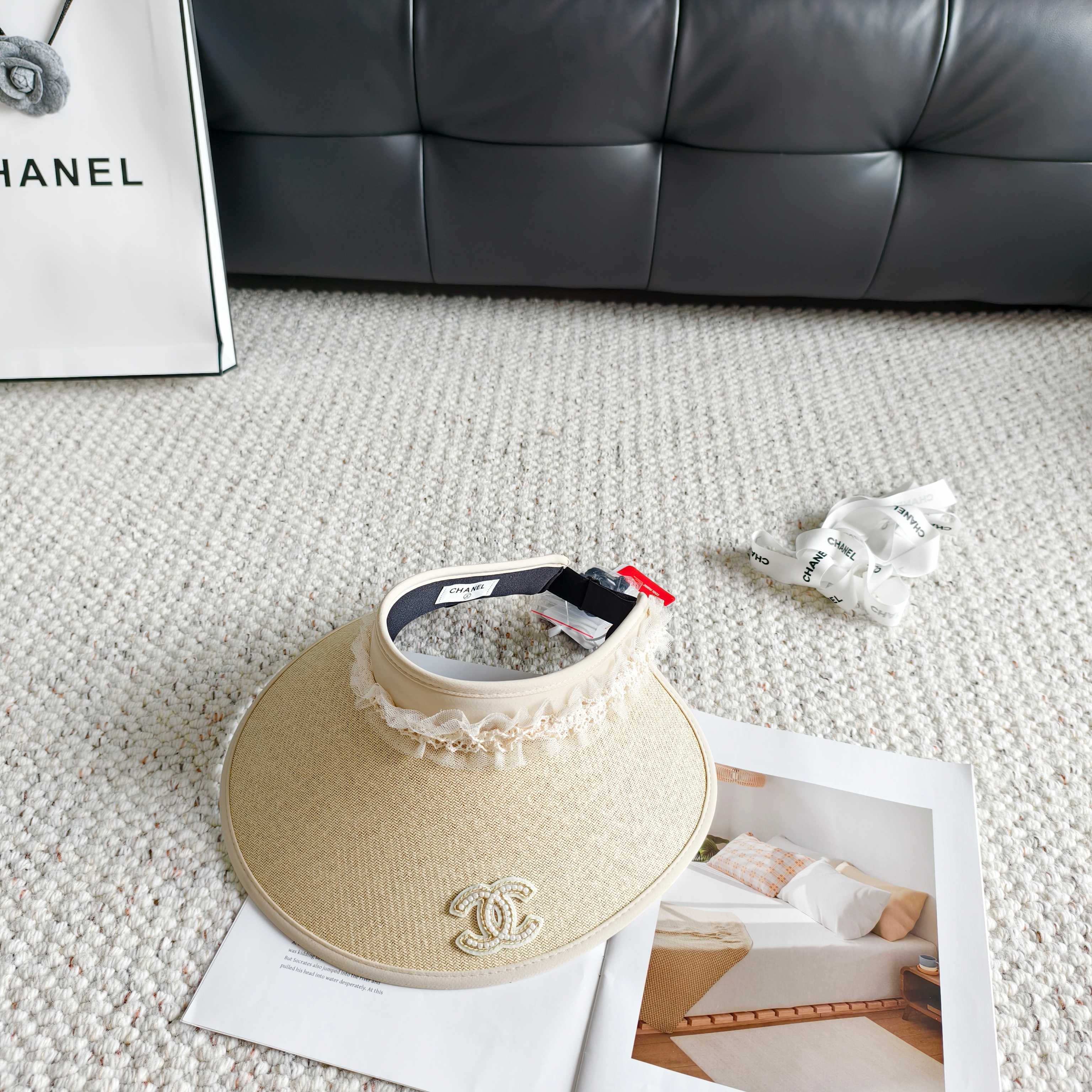 Chanel Lace Visor Hat 299888