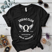 Zodiac Club T Shirt Black Mockup