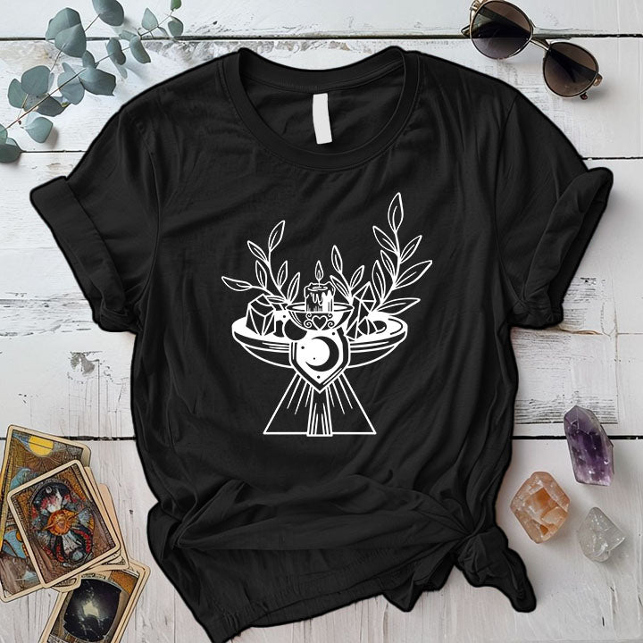 Boho Alter T Shirt Black Mockup
