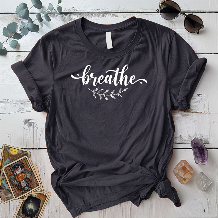 Breathe T Shirt 1 Dark Heather Grey Mockup