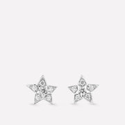 COMETE GEODE SMALL EARRINGS SILVER DIAMOND