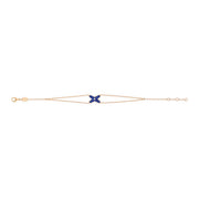 JEUX BRACELET AGATE PINK GOLD 1 DIAMOND