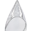 CL Jenlove Pumps 100mm Manoir Laminated Leather Silver