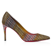 CL Kate Strass Aftersun Pumps 85mm Crepe Satin Multicolor
