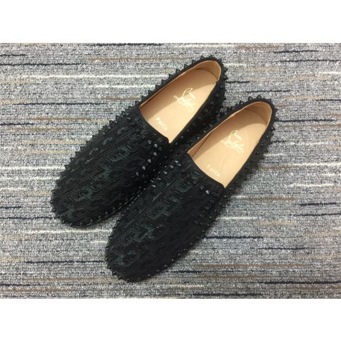 CL Pik Boat Spikes Slip-on Loafers Black