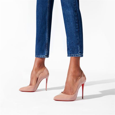 CL Pumps Hot Chick 100 mm Nude Patent calf