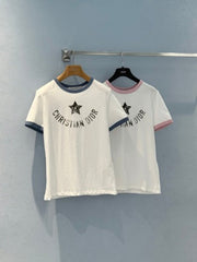 CD 25 Five-pointed Star T-shirt Cotton