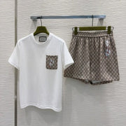 Gucci 2025 Set White Gray Polyester Fiber