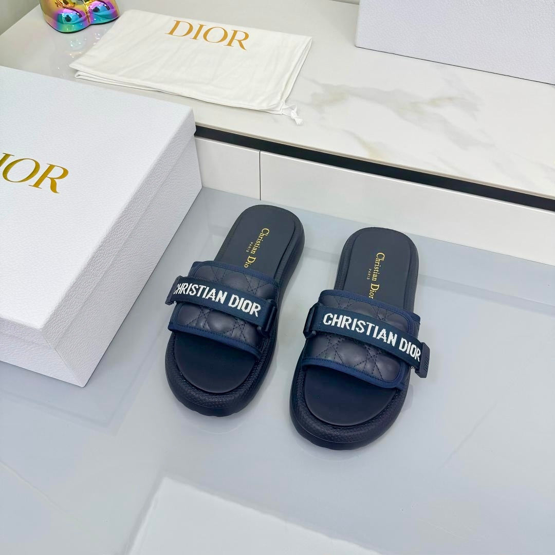 Dior 2026 Oblique Dway Slipper Canvas Leather 927516