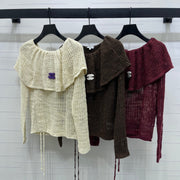 Chanel 2026 Ruffle Collar Long Sleeves Wool