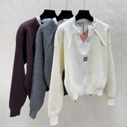 Miumiu 2025 V-neck Sweater Wool