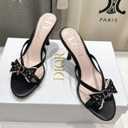 Dior 2026 Bow-Tie High-Heeled Sandal Sheepskin 713141