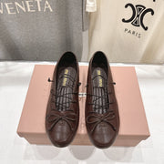 Miumiu 26ss Fairy Style Ballet Flats Sheepskin