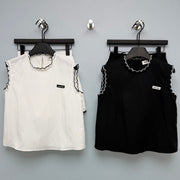 Miumiu 2026  Lace-Patch Set Black and White Cotton 269966