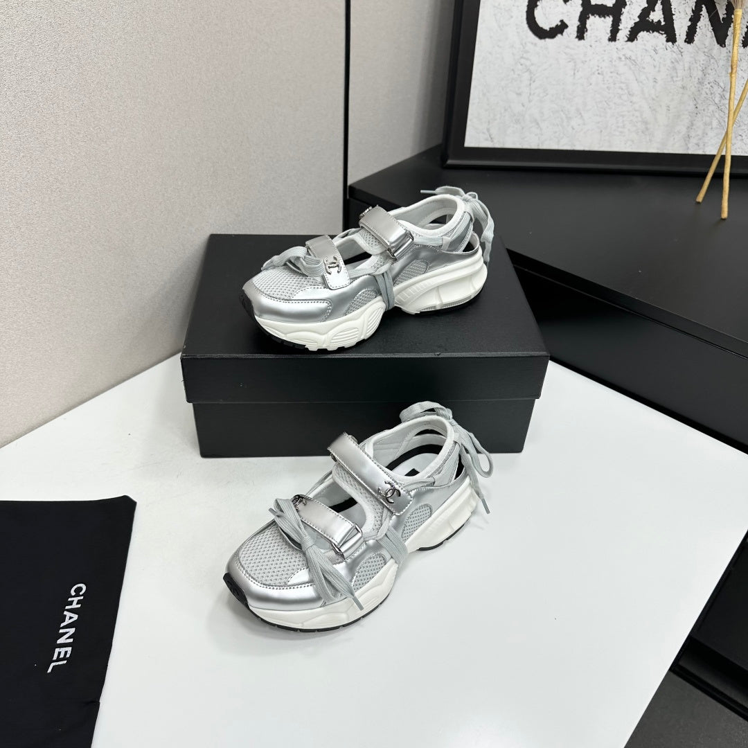 Channel 2026 Casual Sneakers 30mm Mesh Calfskin 894891