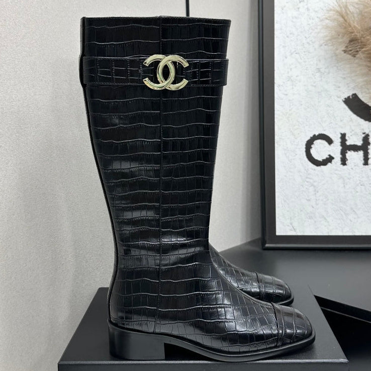 Chanel 2026 Metiers D'art Boots 45mm Suede Cowhide 986193