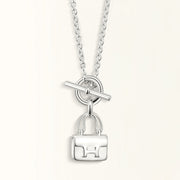POP H PEDANT SILVER NECKLACE