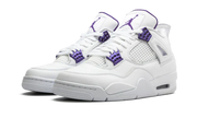 Nike Air Jordan 4 Retro White Purple Leather