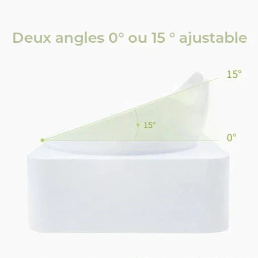 JENEVA - Gamelle 2 en 1 Eau & Croquette pour Chat