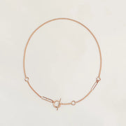HM STERLING SILVER CHAINE D'ANCRE HEART