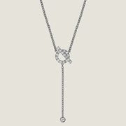FINESSE SILVER DIAMOND NECKLACE