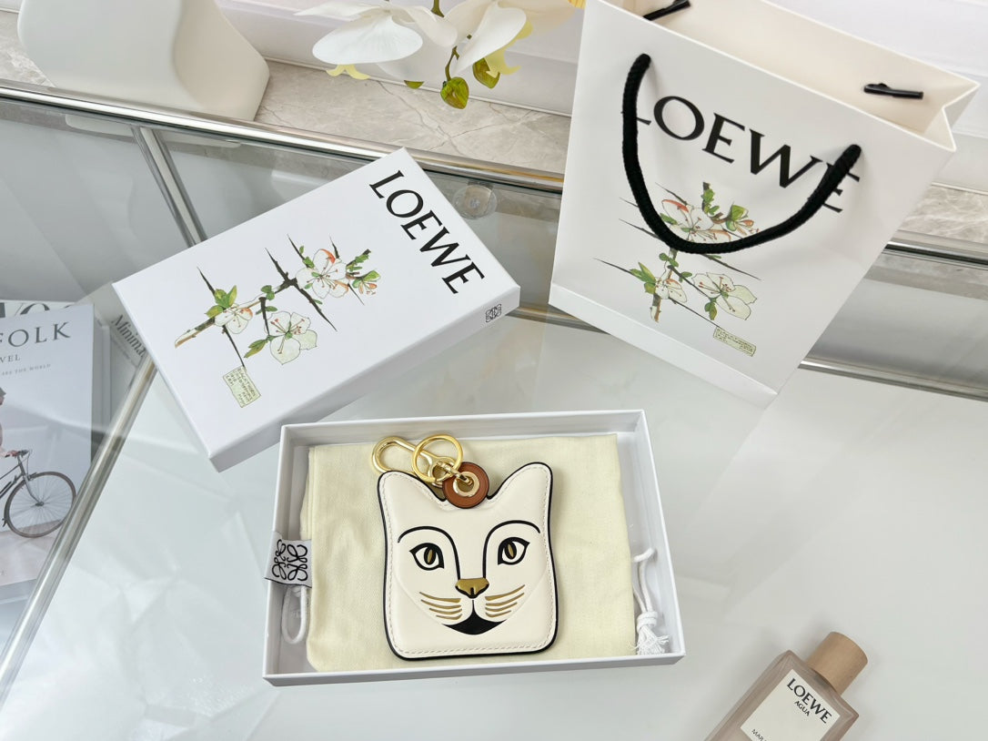 Loewe Cat Charm Leather