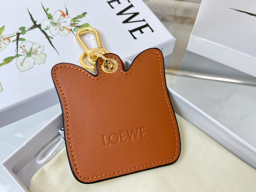 Loewe Cat Charm Leather