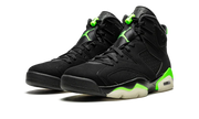 Nike Air Jordan 6 Retro Black Neon Green Velvet Leather