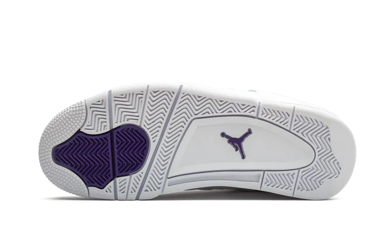 Nike Air Jordan 4 Retro White Purple Leather