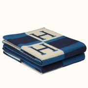 HM Avalon Throw Blanket Marine Wool Cashmere