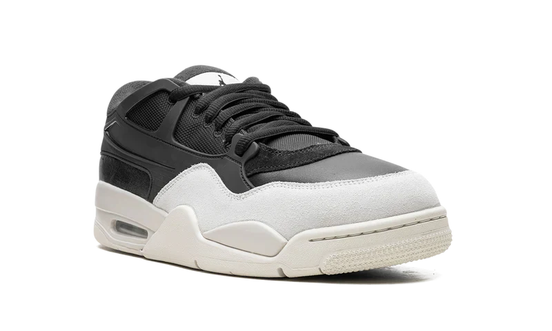 Nike Air Jordan 4 Black Ivory Suede Leather