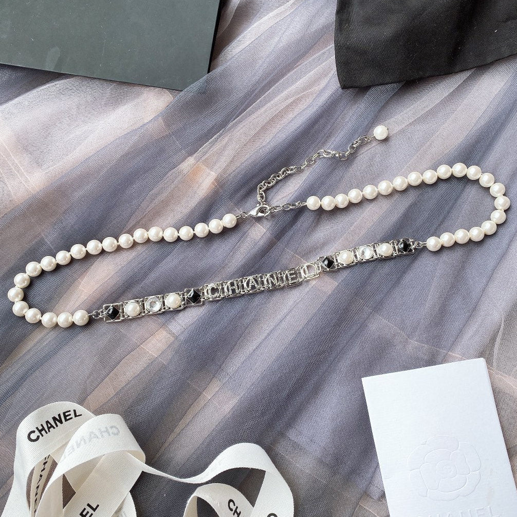 Chanel 2026 Pearl Chain Logo Charm Belt