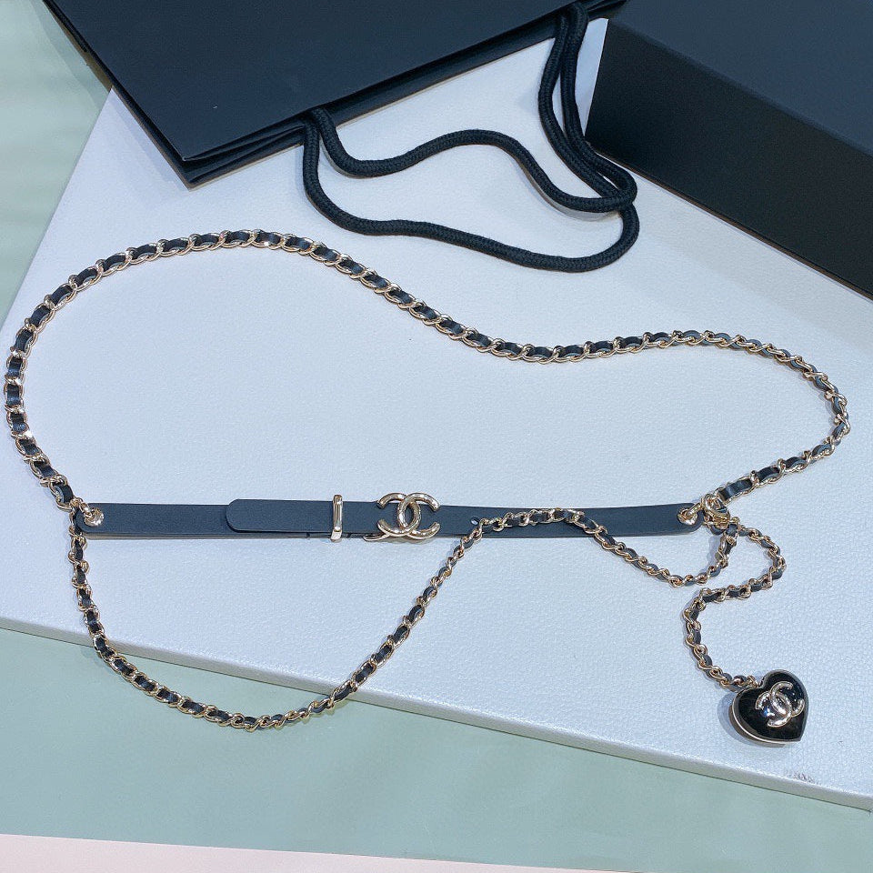 Chanel 2026 Double CC Leather Chain Belt