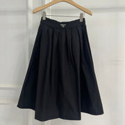 Prada 2026 Pleated Midi Skirt Black Re-Nylon