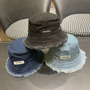 Miu Miu Denim Logo Bucket Hat 196114