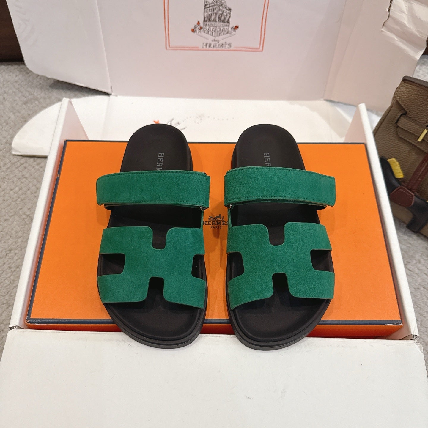 Hermes 2026 Chypre Sandal Suede 595828