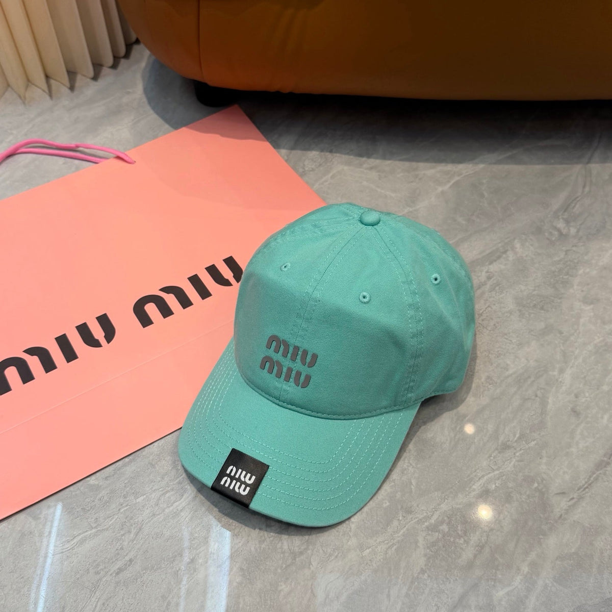 Miumiu Baseball Cap Cotton 262130